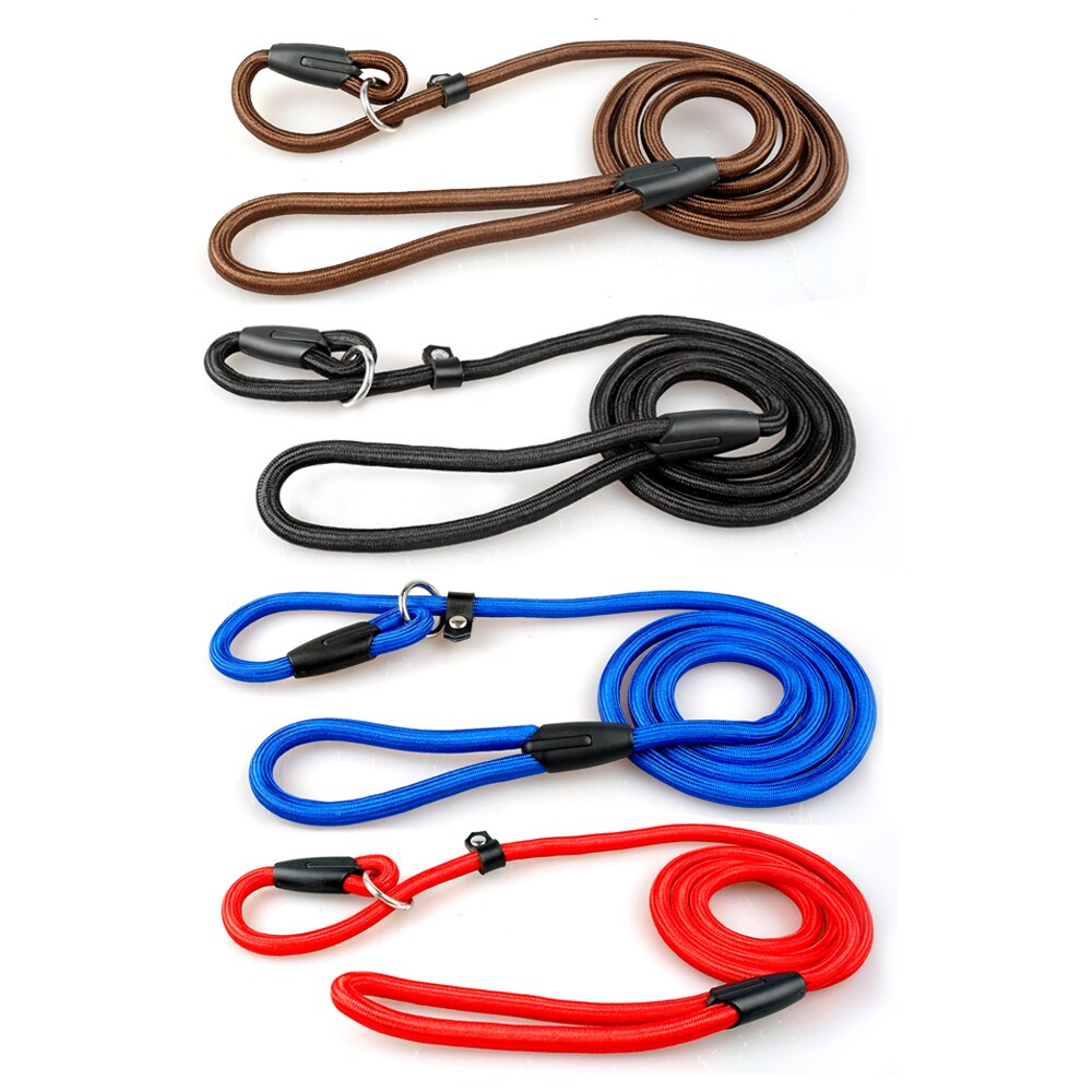 Nylon Dog Leash Adjustable Training P Collar Lead