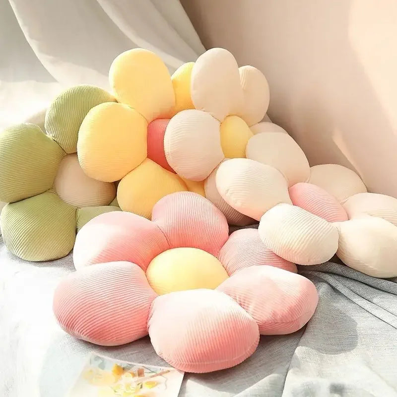 35CM Colorful Flowers Plush Pillow Plant Petal Cushion Stuffed Toys