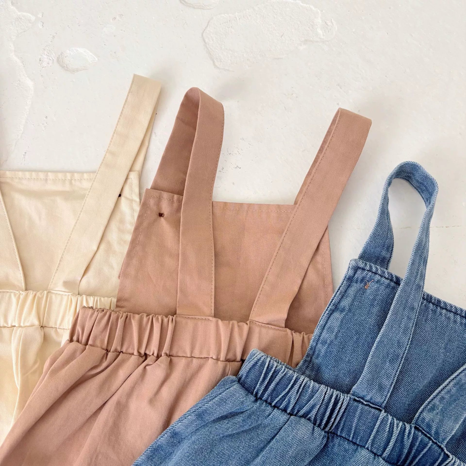 Summer Arrival Baby Girls Sleeveless Simple Denim Overalls Rompers