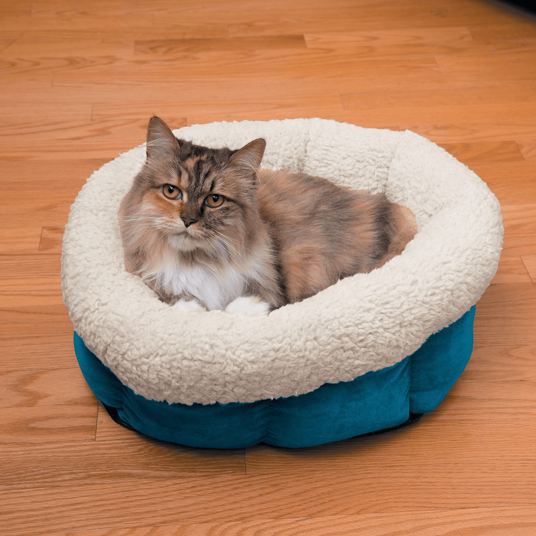 Slumber Pet 18-Inch High Bolster Cat Snuggle Bed
