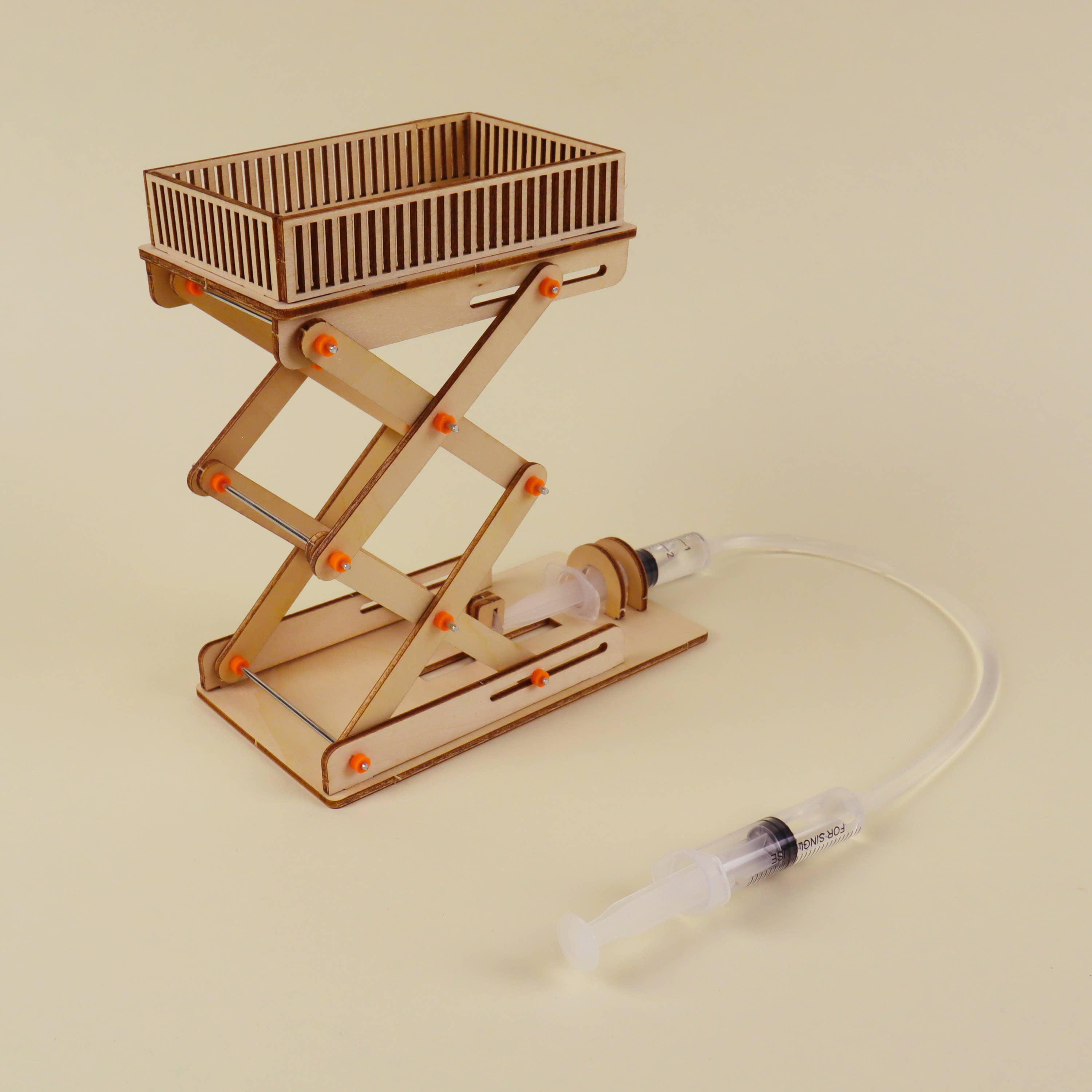 Hydraulic Lift DIY Kit, STEM Toy for Kids, Craft Kit