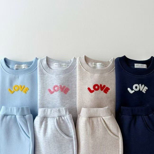 Autumn Baby Kids Unisex Casual Letters Pattern Long Sleeves Top