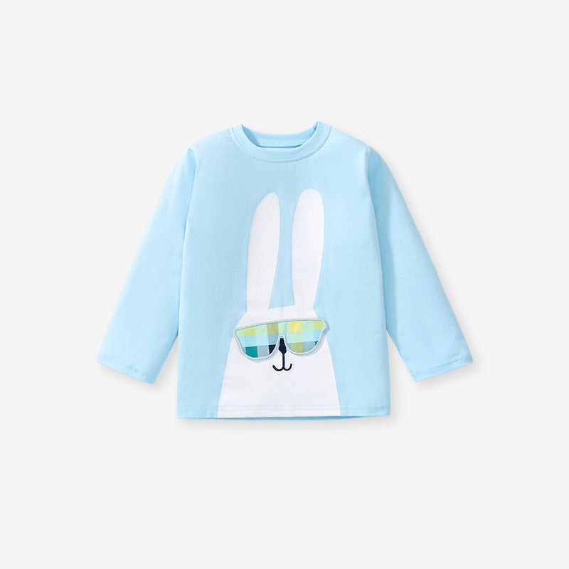 Arrival Autumn Girls’ Animals Cartoon Pattern Long Sleeves T-Shirt In